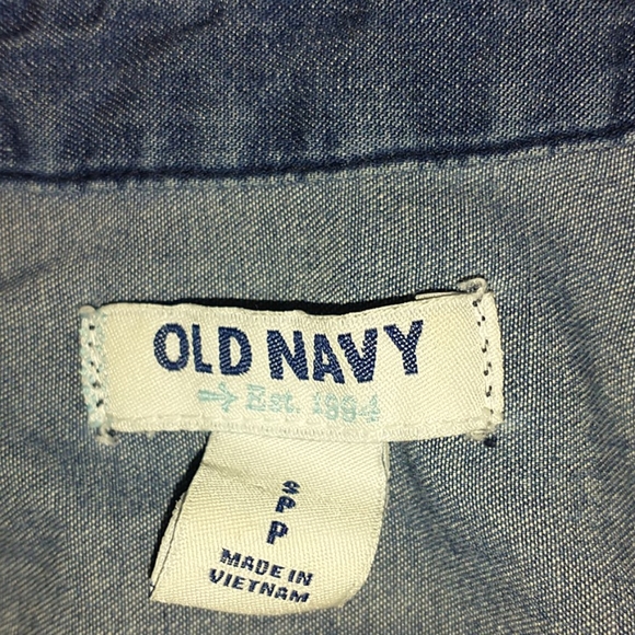 Old Navy denim popover tunic top Small - Picture 3 of 4